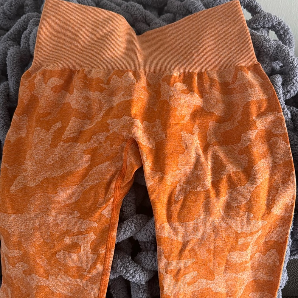 NVGTN Orange Camo Leggings
